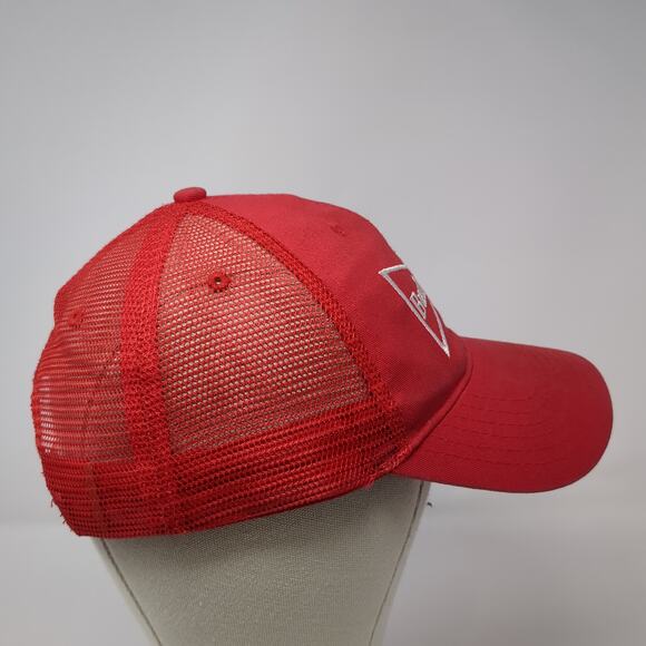 Budweiser Snapback Trucker Hat Red One Size Adjustable Embroidered Mesh Back - Picture 5 of 9